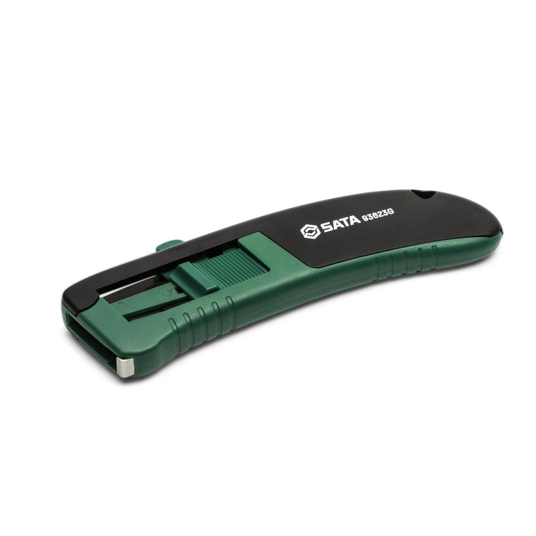 Estilete de Segurança Auto - Retrátil Trapezoidal - SATA Brasil