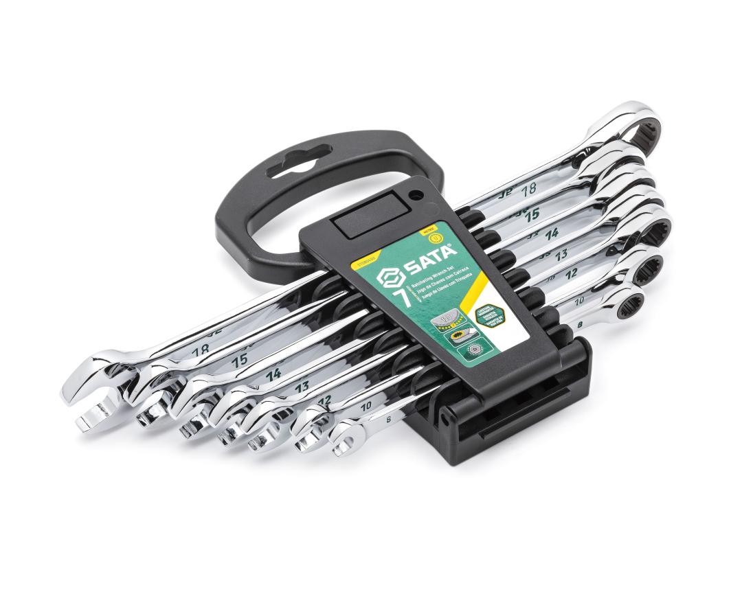 Jogo de Chave Combinada com Catraca 120xp de 8-18mm com 7 Pç