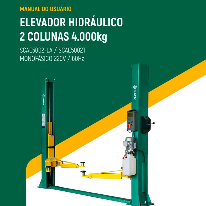capa manual elevador 2 colunas