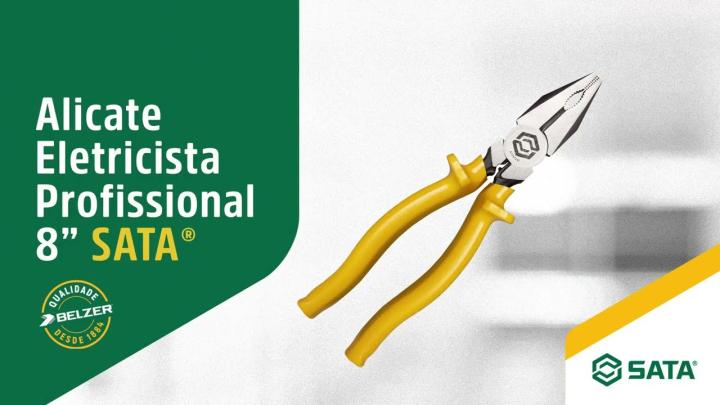 Alicate Eletricista Profissional Isolado 8" SATA - ST75104L
