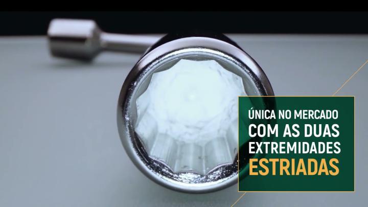 Chave De Biela com Perfil Estriado nas duas pontas - SATA