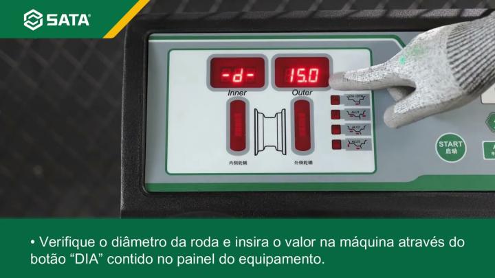 Balanceadora de Rodas SATA(SCAE2021-LA) - Calibração