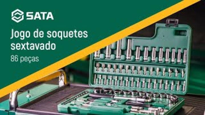 Jogo de Soquetes 86 Peças - SATA