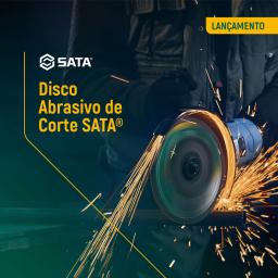 Capa para Catálogo com imagem do Disco Abrasivo de Corte Sata