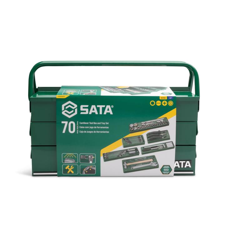 Caixa com Jogo de Ferramentas 70 Peças - SATA Brasil