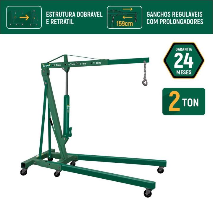 Guincho Hidraulico Dobrável 2T - SCAE5843-LA - SATA Brasil