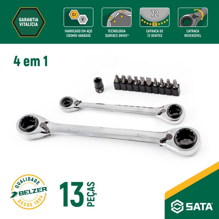 Jogo de Chaves Quadbox - SATA Brasil