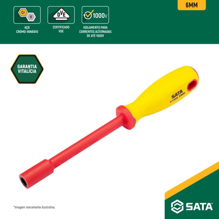 Chave Canhão VDE 6mm - SATA Brasil