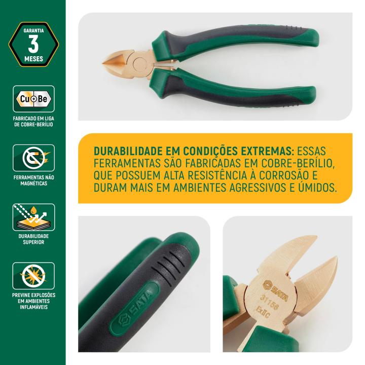 Alicate Corte Diagonal Antifaíscante 6