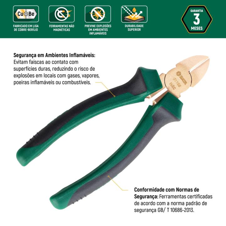 Alicate Corte Diagonal Antifaíscante 6