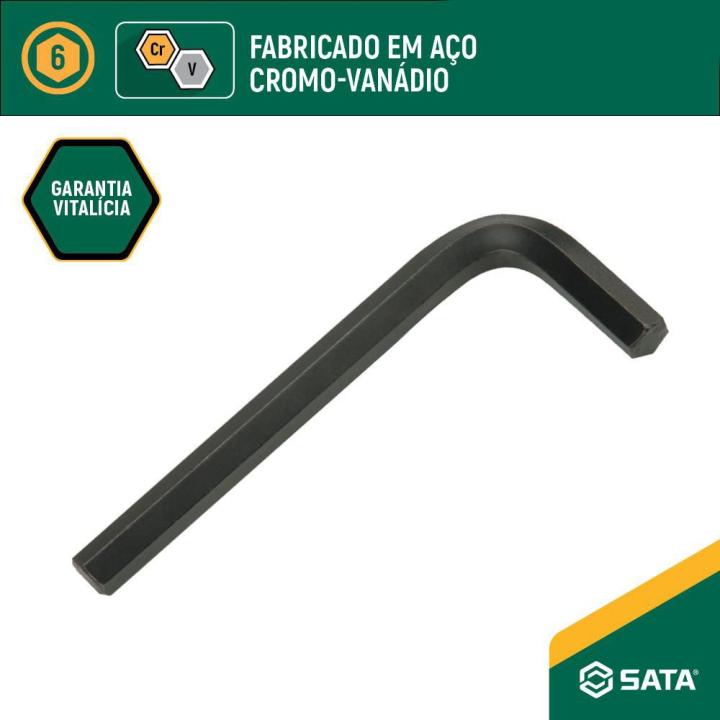 シン Chave Hexagonal Curta 1/8