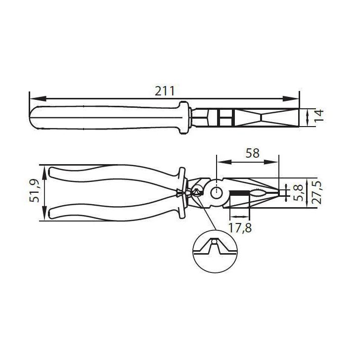 Image of Electrician's Pliers - Belzer