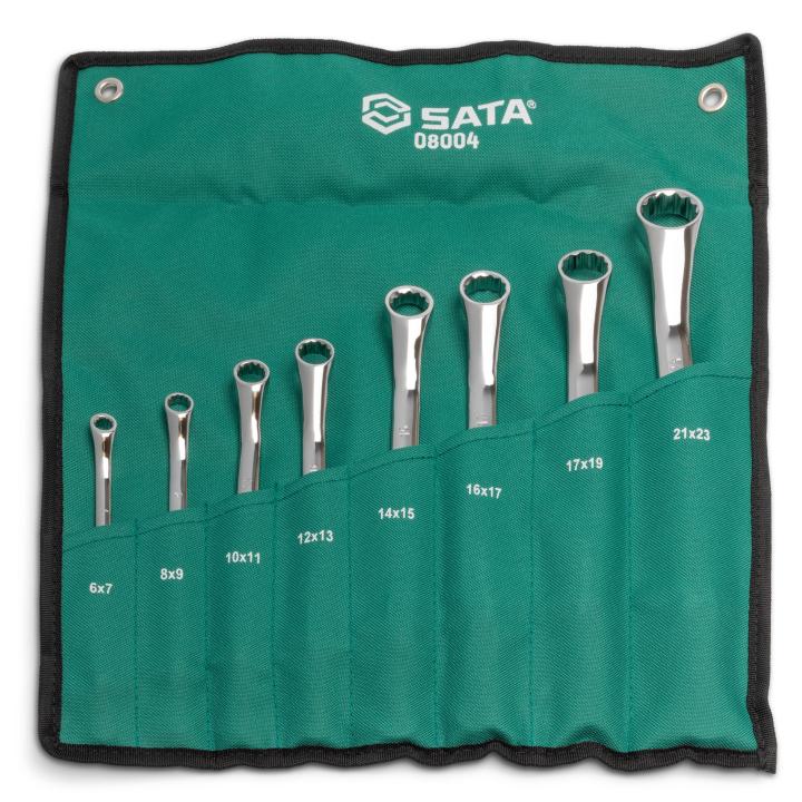 Jogo de Chaves Estrela de 6 x 7 a 21 x 23mm Com8 Peças - SATA Brasil