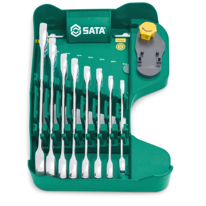 Jogo Chave Combinada Speedy Catraca de 8 a 19mm com 8 Peças - SATA