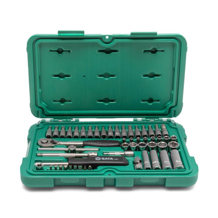 Image of 38 Pc. 1/4" Drive 6 Point Metric Socket Set - SATA