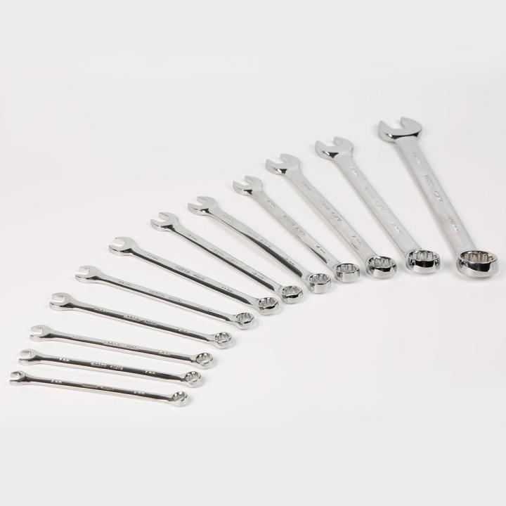 Image of 14 Pc. 12 Point Metric Combination Wrench Set - SATA