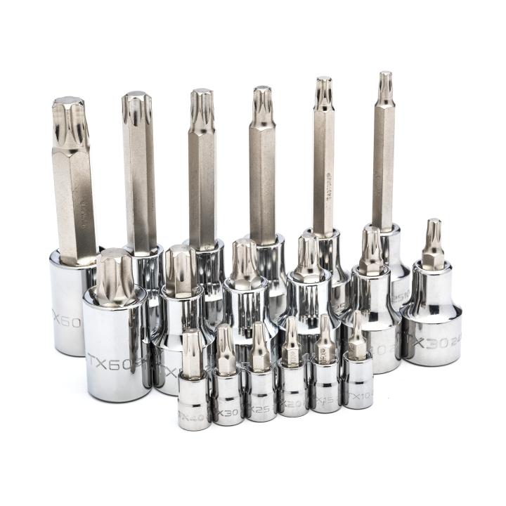 Jogo Soquete Bits Torx 1/4