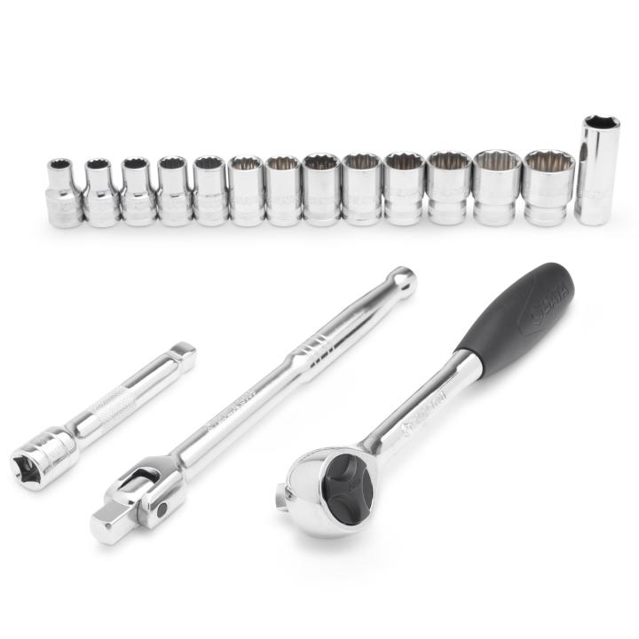 Image of 1/2" Drive 12 Point Metric/SAE Socket Set - SATA