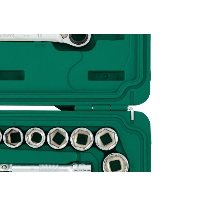 Image of 32 Pc. 1/2" Drive 6 and 12 Point Metric Socket Set - SATA