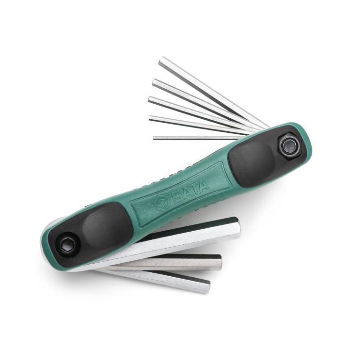 Jogo Chave Hexagonal Tipo Canivete 8 Pç - ST09121SJ - SATA Brasil