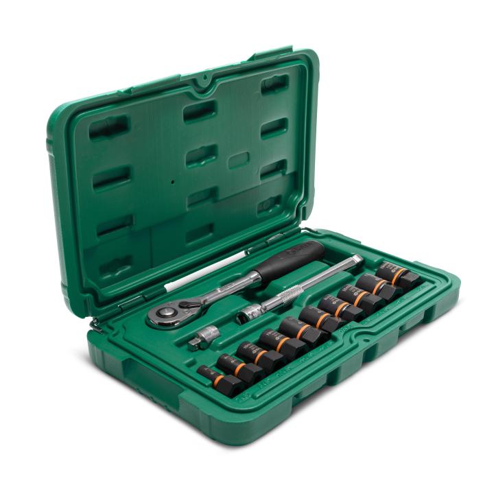 Jogo de Soquetes de Extração Bolt Biter 13 Peças - SATA Brasil