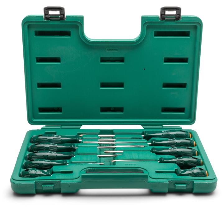 Image of 10 Pc. A-Series Combination Screwdriver Set - SATA