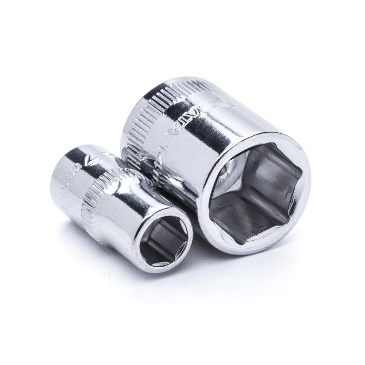 Image of 60 Pc. 1/4" Drive 6 Point Socket and Ratcheting Bit Driver Set - SATA