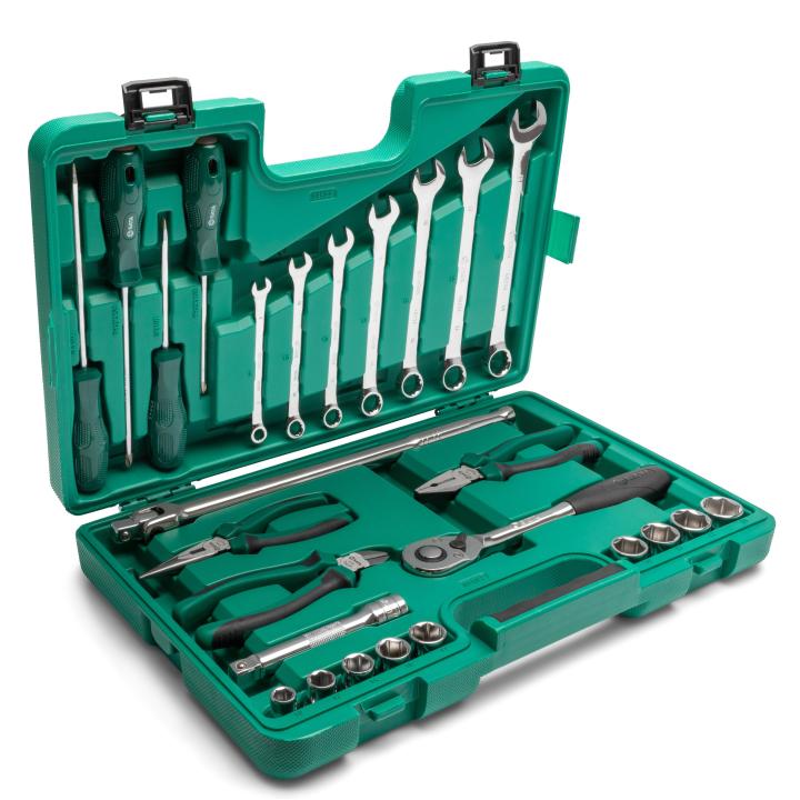Image of 26 Pc. 1/2" Drive 6 Point Metric Socket Tool Set - SATA