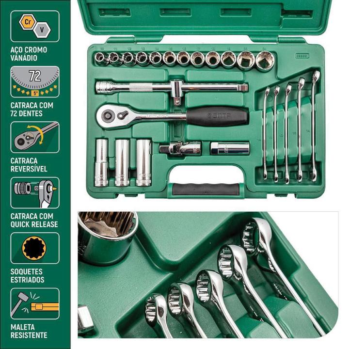Jogo Chave Soquete Sext/Estri 1/2