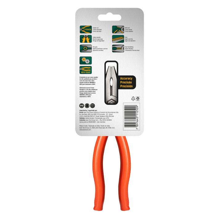 Alicate Universal Profissional Isolado de 8