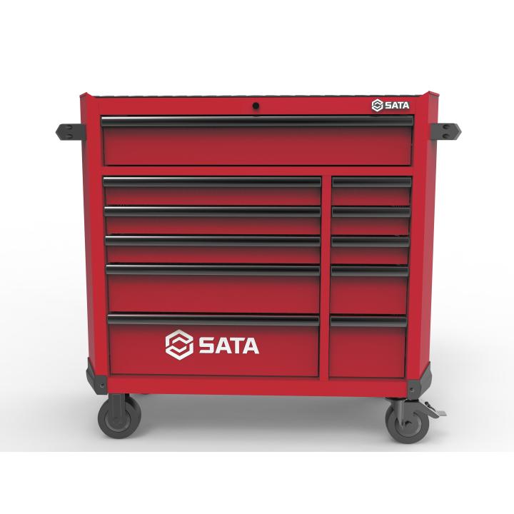 Carro para Ferramentas com 11 Gavetas Vermelho - SATA Brasil