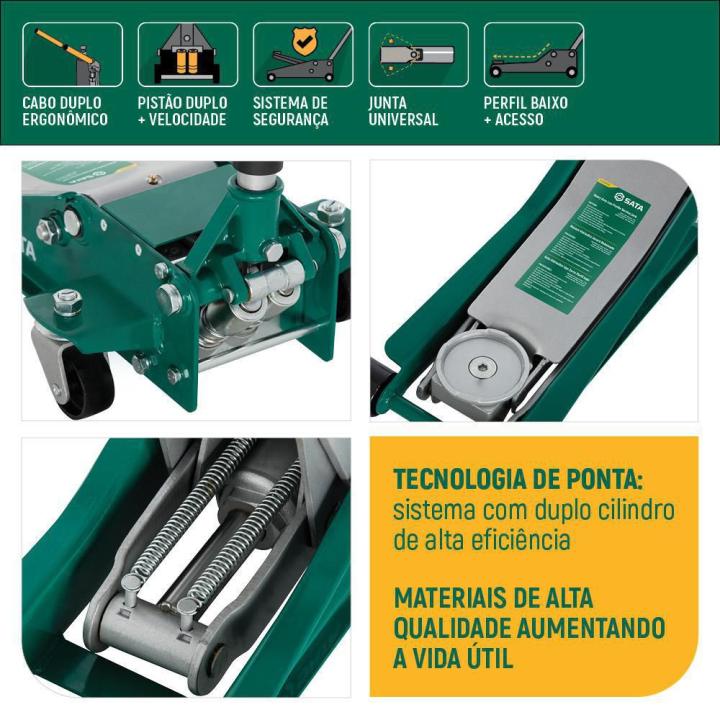 Macaco Jacaré Rebaixado 2000kg ST97817SC - SATA Brasil