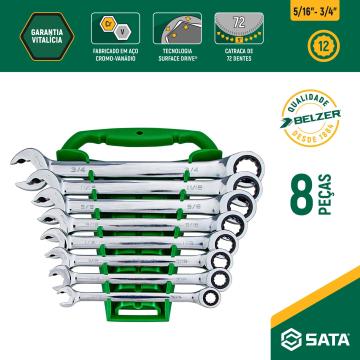 Jogo de Chaves Quadbox - SATA Brasil Jogo de Chaves Quadbox - SATA Brasil