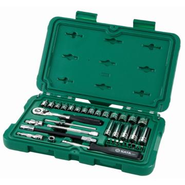 Image of 25 Pc. 1/4" Drive 6 Point Metric Socket Set - SATA