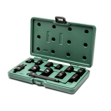 Image of 12 Pc. 1/2" Drive 6 Point Metric Impact Socket Set - SATA