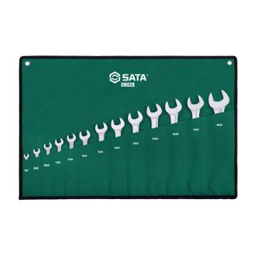 Image of 13 Pc. Metric Double Open End Wrench Set - SATA