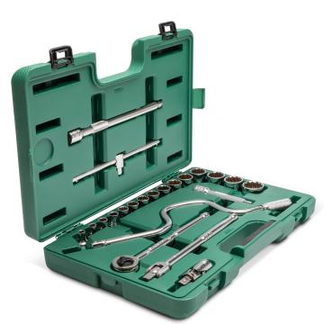 Jogo Soquetes Sextavado de 3/8