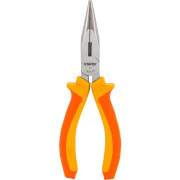 Image of Insulated Dual Material Long Nose Pliers - SATA
